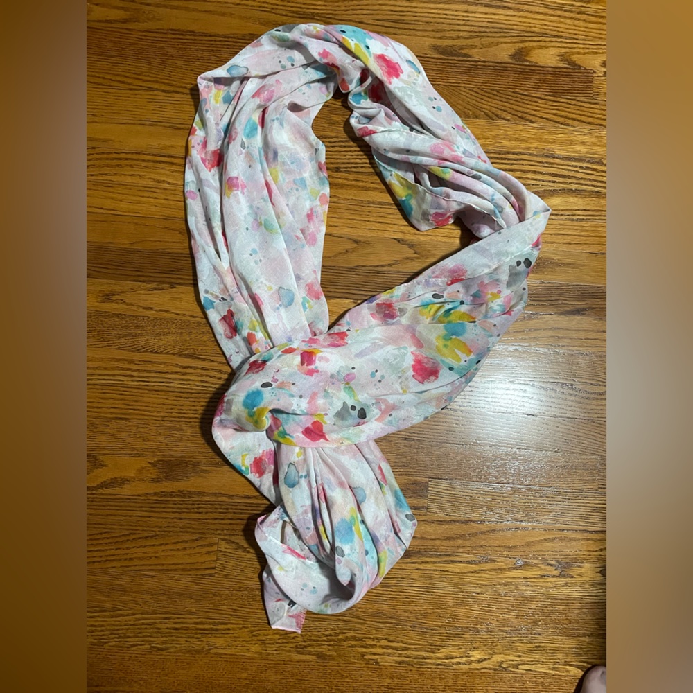 Indigo Multicolour Large Lightweight Scarf